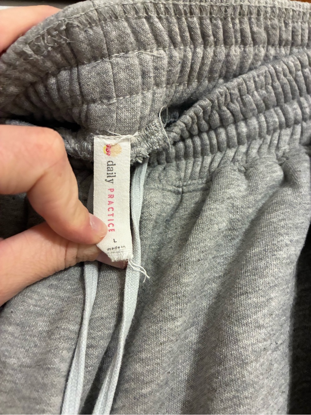Anthropologie Gray Drawstring Jogger Pants - Picture 2 of 2